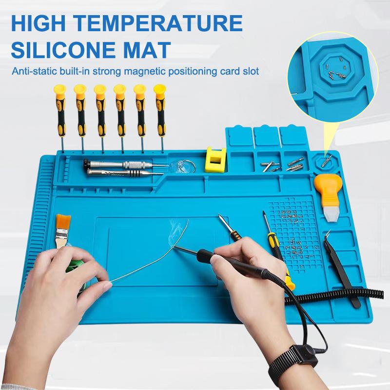 Electronics Repair Training - Anti-Statik Silikon Isıya Dayanıklı Masa Örtüsü