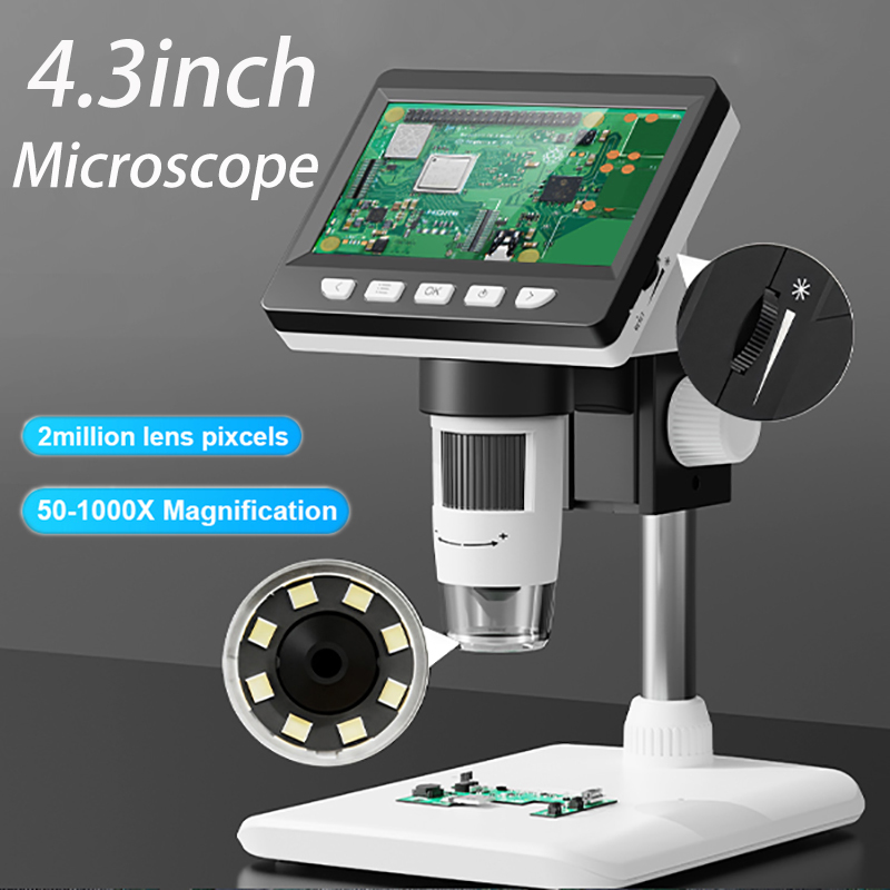 Electronics Repair Microscope - 4.3 inç IPS Ekranlı Dijital Mikroskop
