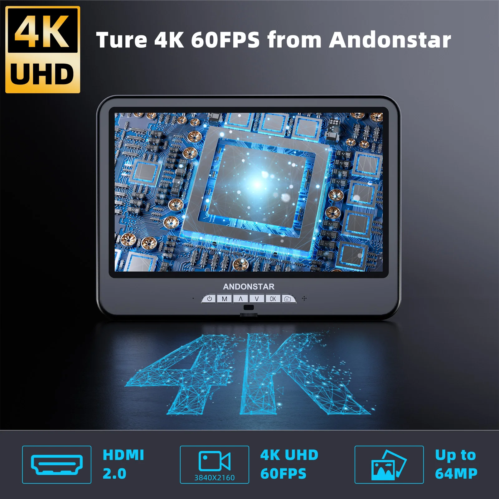 Andonstar AD210S-Pro 4K 60FPS  - Electronics Repair Microscope incelemesi ve fiyatı