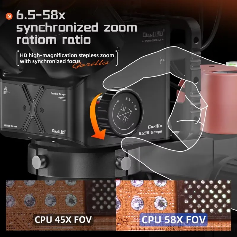 Qianli 6558 Gorilla Trinoküler - Electronics Repair Microscope incelemesi ve fiyatı