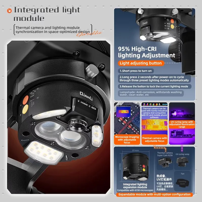 Qianli 6558 Gorilla Trinoküler - Electronics Repair Microscope incelemesi ve fiyatı