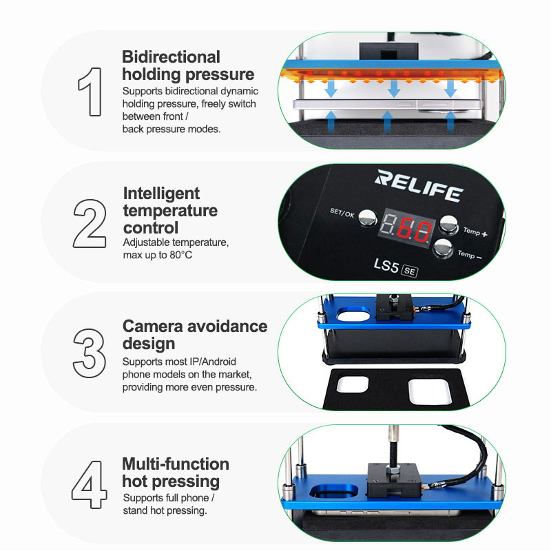 RELIFE LS5 SE Isıtma ve Tutma  - Screen Separator Machine incelemesi ve fiyatı